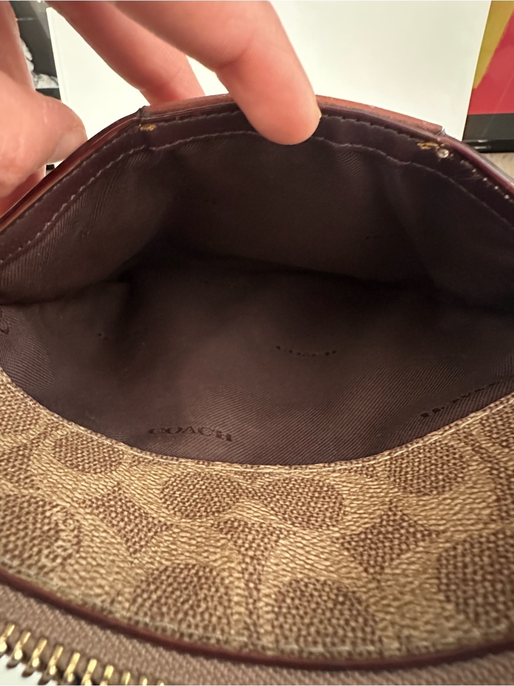 Coach Signature Kitt Messenger Crossbody Bag in Tan Rust w/ COA - Picture 10 of 14